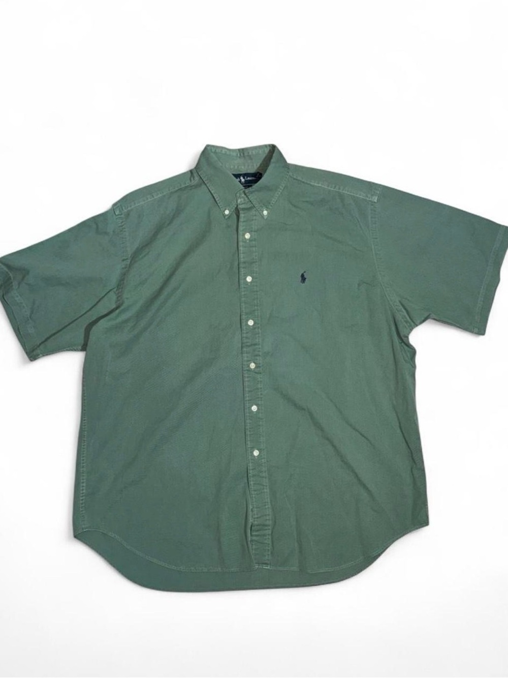 Ralph Lauren Short-Sleeve Button-Down Shirt - Green